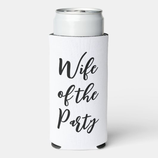 Rafraîchisseur Pour Canette Slim Épouse du Parti Bachelorette Week-end Hen Party (Seltzer Verso)