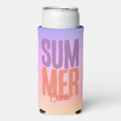 Rafraîchisseur Pour Canette Slim Été Personnalisé (Seltzer Recto)