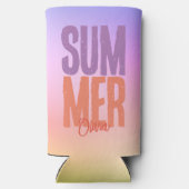 Rafraîchisseur Pour Canette Slim Été Personnalisé (Verso)