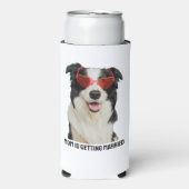 Rafraîchisseur Pour Canette Slim Faire-part Mariage Personnalisé Pour Animaux De Co (Seltzer Recto)