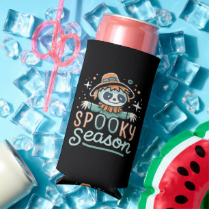 Rafraîchisseur Pour Canette Slim fantôme drôle avec des chapeaux, saison effrayante