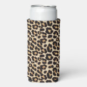 Rafraîchisseur Pour Canette Slim Faux Leopard Fur (Seltzer Recto)