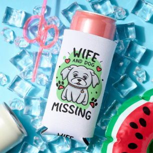 Rafraîchisseur Pour Canette Slim Femme et chien disparus
