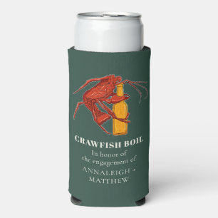 Rafraîchisseur Pour Canette Slim Fête de Fiançailles au Poisson et Fruits de Mer Bo