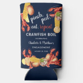 Rafraîchisseur Pour Canette Slim Fête de fiançailles de fruits de mer Échaudée d'éc (Verso)