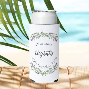 Rafraîchisseur Pour Canette Slim Fête de l'eucalyptus lavande