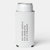 Rafraîchisseur Pour Canette Slim Fête des pères DE GOLF FUNNY SIP SWINTER REPEAT (Seltzer Recto)