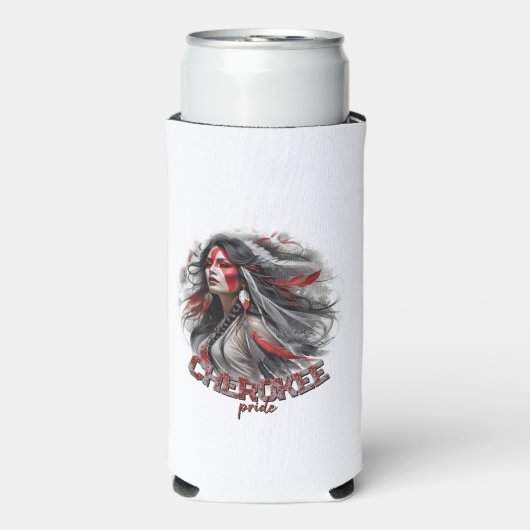 Rafraîchisseur Pour Canette Slim Fierté Cherokee (Seltzer Recto)