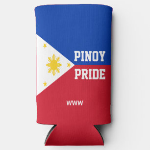 Rafraîchisseur Pour Canette Slim Fierté PINOY Monogramme Philippines Drapeau Philip