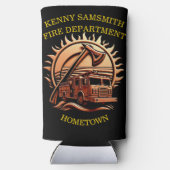 Rafraîchisseur Pour Canette Slim Fiery Valor Intricablement Héroïque Conception De (Verso)