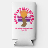 Rafraîchisseur Pour Canette Slim FILLE ENCEINTE ÉTÉ Bible chrétienne Verse (Verso)