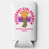 Rafraîchisseur Pour Canette Slim FILLE ENCEINTE ÉTÉ Bible chrétienne Verse (Recto)