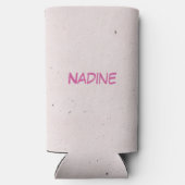 Rafraîchisseur Pour Canette Slim Filles Week-end avec nom de date Texte personnalis (Verso)