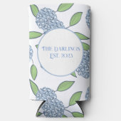 Rafraîchisseur Pour Canette Slim Fin de semaine Mariage sur mesure Hydrangea Nouvel (Recto)