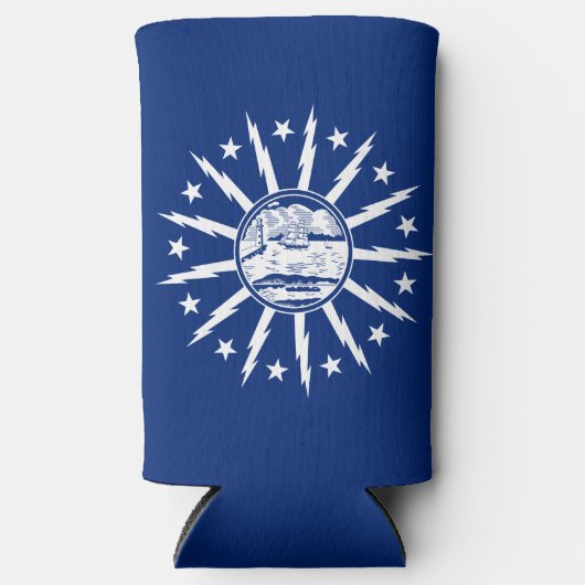 Rafraîchisseur Pour Canette Slim Flag of Buffalo, New York (Recto)