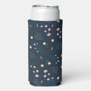Rafraîchisseur Pour Canette Slim Fleur botanique aquarelle de printemps sans coutur