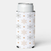 Rafraîchisseur Pour Canette Slim Fleurs d'art géométriques simples (Seltzer Recto)