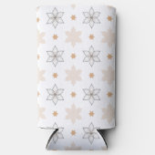 Rafraîchisseur Pour Canette Slim Fleurs d'art géométriques simples (Recto)