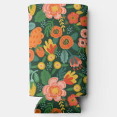 Rafraîchisseur Pour Canette Slim Fleurs monogrammes personnalisées (Verso)