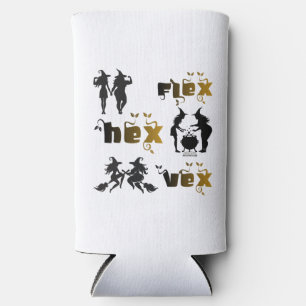 Rafraîchisseur Pour Canette Slim Flex. Hex. Vex. Sorcières Body Positive et Diverse