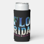 Rafraîchisseur Pour Canette Slim Floride, Miami Beach (Seltzer Recto)