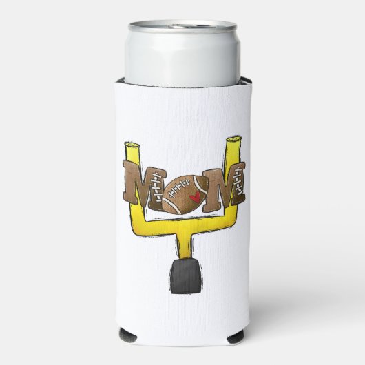 Rafraîchisseur Pour Canette Slim Football Maman Objectif Post (Seltzer Recto)