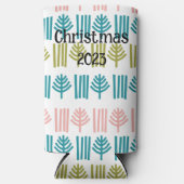 Rafraîchisseur Pour Canette Slim Forêt de Noël (Recto)