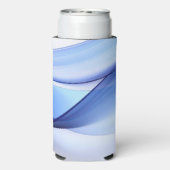 Rafraîchisseur Pour Canette Slim Formes transparentes bleu et lavande (Seltzer Verso)