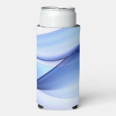 Rafraîchisseur Pour Canette Slim Formes transparentes bleu et lavande (Seltzer Recto)