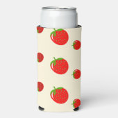 Rafraîchisseur Pour Canette Slim Fraise rouge rose (Seltzer Recto)