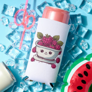 RAFRAÎCHISSEUR POUR CANETTE SLIM FRAMBOISE MIGNONNE