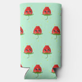 Rafraîchisseur Pour Canette Slim Fruit rouge kawaii bleu (Verso)