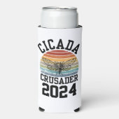 Rafraîchisseur Pour Canette Slim Fun CICADA CRUSADER 2024 (Seltzer Recto)