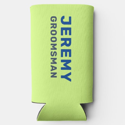 Rafraîchisseur Pour Canette Slim Fun personnalisé moderne Cool Bachelor Trip d'été (Verso)