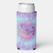 Rafraîchisseur Pour Canette Slim Fun Pink sirène par Renee Lavoie (Seltzer Recto)