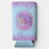 Rafraîchisseur Pour Canette Slim Fun Pink sirène par Renee Lavoie (Verso)