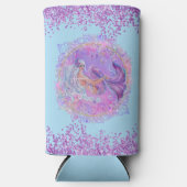 Rafraîchisseur Pour Canette Slim Fun Pink sirène par Renee Lavoie (Recto)