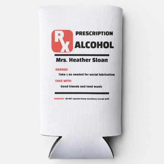 Rafraîchisseur Pour Canette Slim FUNNY ! 🍺 bières haute pression personnalisées (Recto)