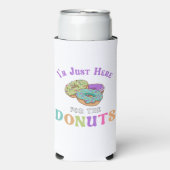 Rafraîchisseur Pour Canette Slim Funny Donut Lover Quote (Seltzer Recto)