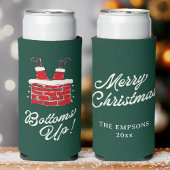 Rafraîchisseur Pour Canette Slim Funny Merry Christmas Santa Bottoms Up Friendmas