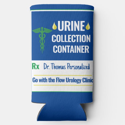 Rafraîchisseur Pour Canette Slim Funny Novelty Doctor Nurse Collection d'urine pers (Verso)