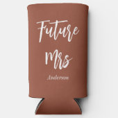 Rafraîchisseur Pour Canette Slim Futur Mme Terracotta Mariée Blanc Brown (Recto)