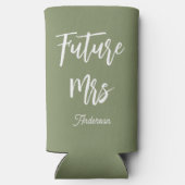 Rafraîchisseur Pour Canette Slim Future Mme Sage Vert Blanc Mariée  (Verso)