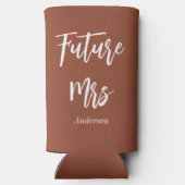 Rafraîchisseur Pour Canette Slim Future Mme Terracotta Mariée Marron Blanc  (Verso)