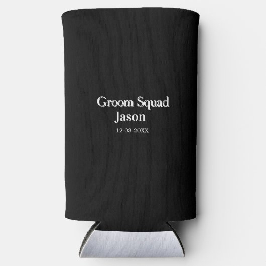 Rafraîchisseur Pour Canette Slim garçon d'honneur enterrement de vie de jeune fille (Recto)