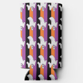 Rafraîchisseur Pour Canette Slim Ghosts on colorful stripes (Verso)