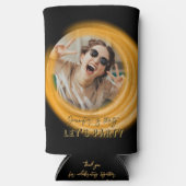 Rafraîchisseur Pour Canette Slim Glam Girly Photo Script 20 30 40 e fête d'annivers (Recto)