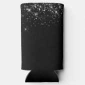 Rafraîchisseur Pour Canette Slim Glittery Black 30e anniversaire (Verso)