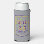 Rafraîchisseur Pour Canette Slim Graduation Koozie - Grey (Seltzer Recto)