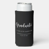 Rafraîchisseur Pour Canette Slim Graduation Party Script Décontracté simple (Seltzer Verso)